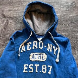 Y2K Aeropostale Pullover Distressed Grail 2000sEmbroidered Aero Hollister Hoodie